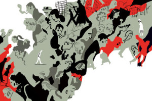  João Fazenda | Ilustração. Solidão na cidade Publicado no jornal Público