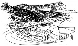 Souto Moura | Arquitectura. Esboço para o Estádio Municipal de Braga Projecto Euro 2004